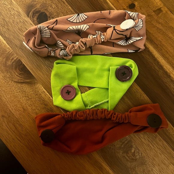 Set of three nursing headbands either mask buttons - Picture 2 of 6